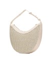 BOLSO HOBBO DE RAFIA PARA MUJER HISPANITAS MARRAKECH CREMA BV264718