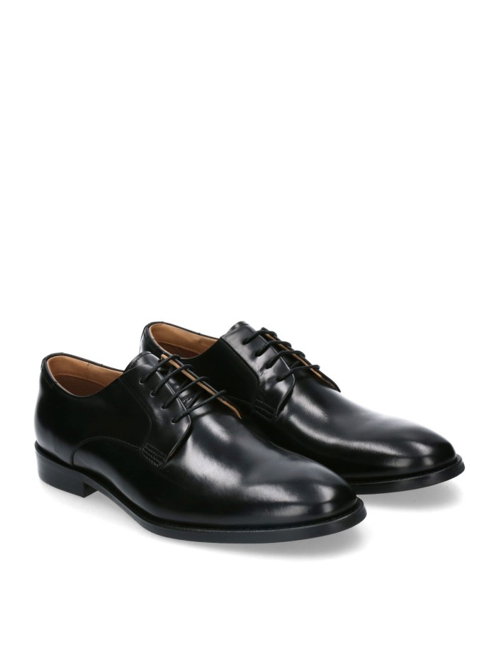 ZAPATOS CON CORDONES DE PIEL DE VESTIR PARA HOMBRE HOBBS- 2 NEGRO