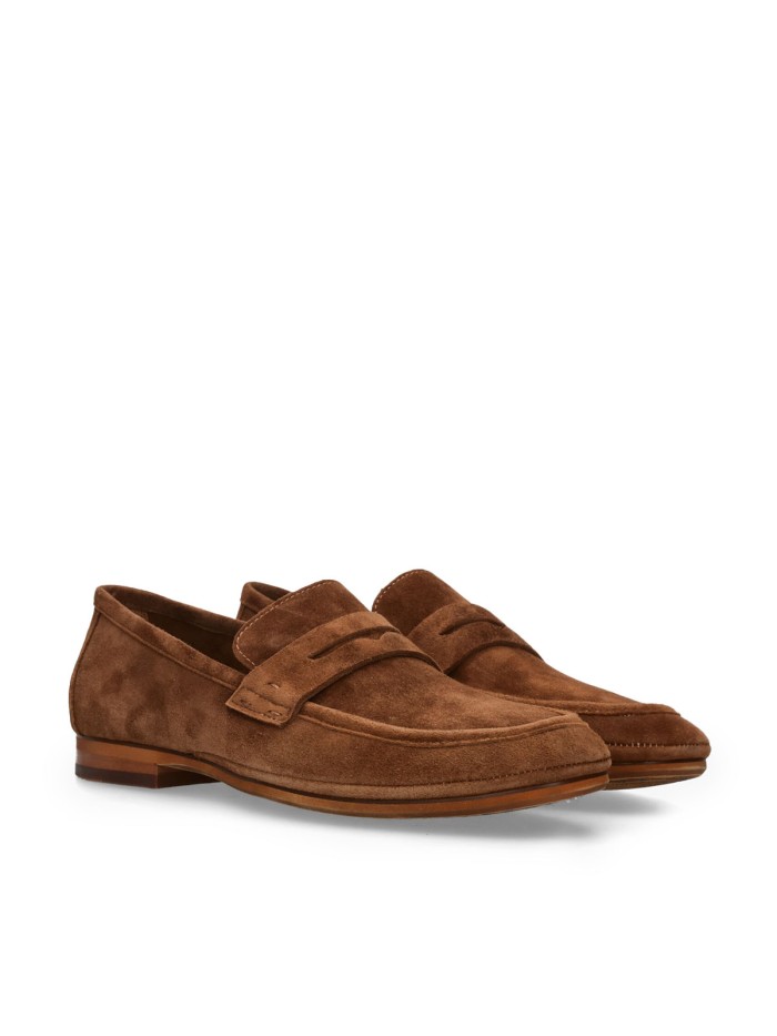 MOCASINES DE VESTIR EN PIEL DE SERRAJE CON ANTIFAZ PARA HOMBRE HOBBS 6 CUERO