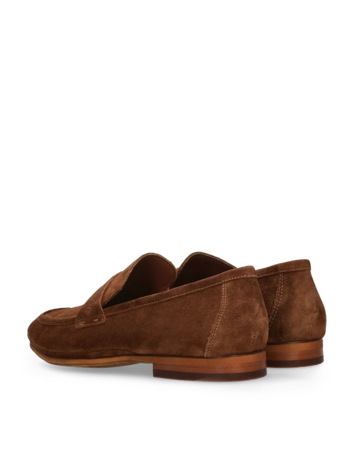 MOCASINES DE VESTIR EN PIEL DE SERRAJE CON ANTIFAZ PARA HOMBRE HOBBS 6 CUERO