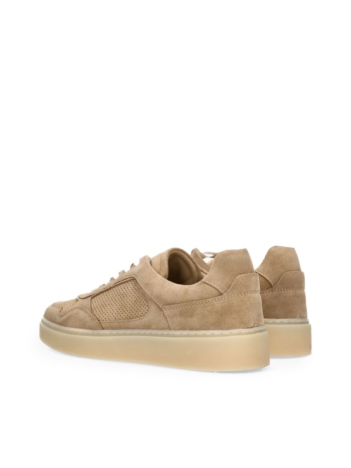 ZAPATILLAS URBANAS DE PIEL CON CORDONES PARA HOMBRE HOBBS 7 TAUPE