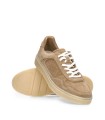 ZAPATILLAS URBANAS DE PIEL CON CORDONES PARA HOMBRE HOBBS 7 TAUPE