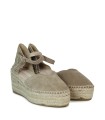 ALPARGATAS DE YUTE CON CUÑA PARA MUJER MACARENA JAVA 26 BEIGE