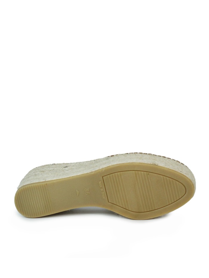 ALPARGATAS DE YUTE CON CUÑA PARA MUJER MACARENA JAVA 26 BEIGE