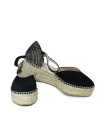 ALPARGATAS DE CUÑA DE YUTE PARA MUJER MACARENA JAVA 26 NEGRO