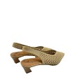 ZAPATO DE SALÓN DESTALONADO PARA MUJER MISS ELASTIC Parigi Calado BEIGE