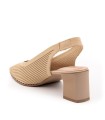 ZAPATO ADAPTABLE DESTALONADO PARA MUJER MISS ELASTIC MIL RAYAS CAMEL