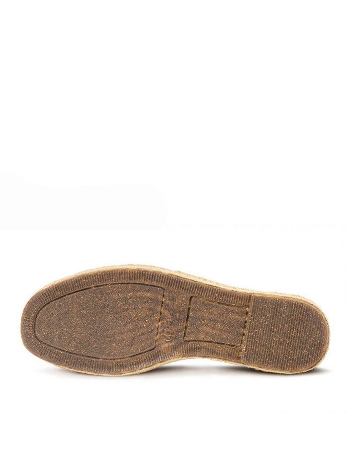 ESPARTEÑAS DE YUTE EN TENDENCIA PARA CABALLERO NATURAL WORLD OLD TREBOL 325E NEGRO