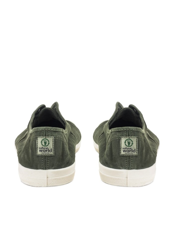 ZAPATILLAS VERDES CON PUNTERA DE GOMA SIN CORDONES PARA HOMBRE NATURAL WORLD OLD CONDOR 3102E