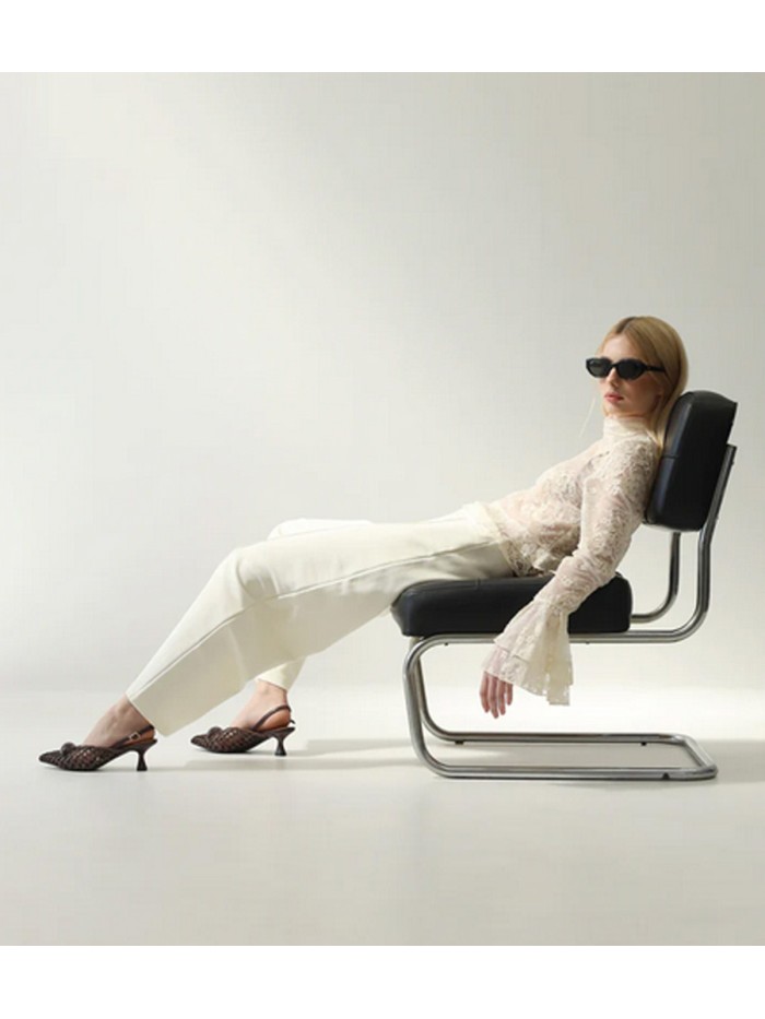 ZAPATO DE TACÓN CALADO PARA MUJER NOA HARMON SWAN MARRÓN