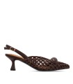ZAPATO DE TACÓN CALADO PARA MUJER NOA HARMON SWAN MARRÓN