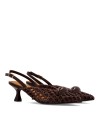 ZAPATO DE TACÓN CALADO PARA MUJER NOA HARMON SWAN MARRÓN