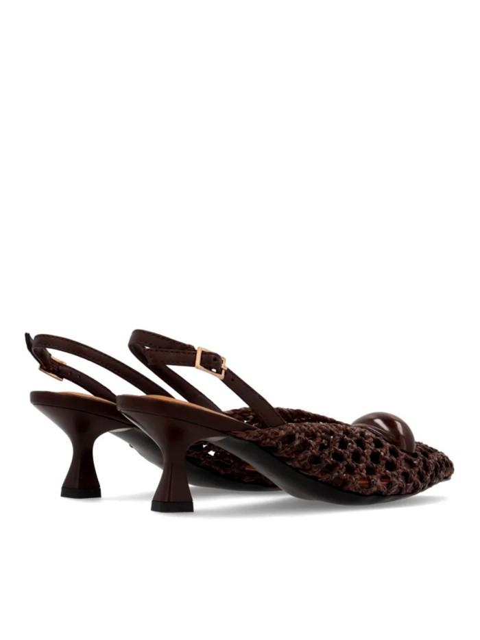 ZAPATO DE TACÓN CALADO PARA MUJER NOA HARMON SWAN MARRÓN