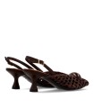 ZAPATO DE TACÓN CALADO PARA MUJER NOA HARMON SWAN MARRÓN
