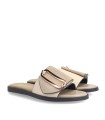 SANDALIA PLANA CON ADORNO BROCHE PARA MUJER NOA HARMON GRAPE BEIGE