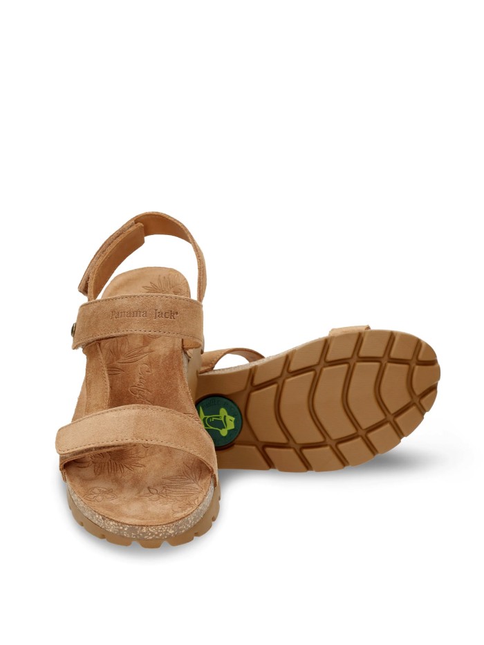 SANDALIAS BIO DE VELCROS PARA MUJER PANAMA JACK SELMA B10 CUERO