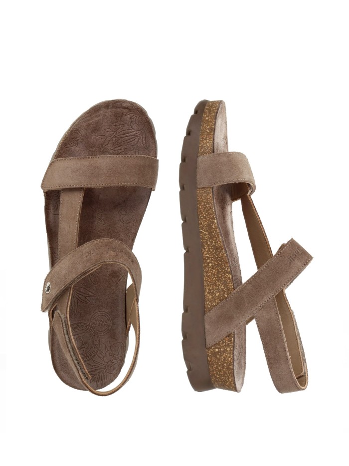SANDALIAS BIO DE VELCROS PARA MUJER PANAMA JACK SELMA B18 STONE