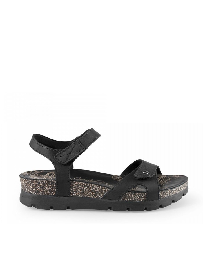 SANDALIAS DE PIEL PANAMA JACK PARA MUJER SULIA BASICS B2 NEGRO