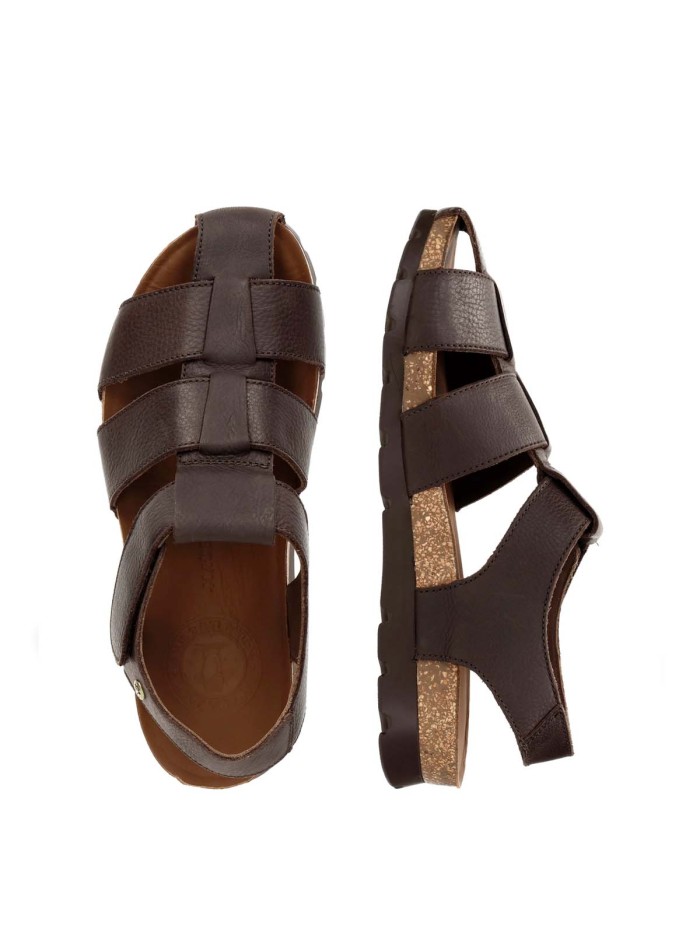 SANDALIAS WATERPROOF DE PIEL PANAMA JACK PARA CABALLERO STANLEY C1 MARRÓN