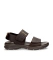 SANDALIAS DE PIEL CON VELCRO PARA CABALLERO PANAMA JACK RUSELL C2 MARRÓN