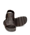 SANDALIAS DE PIEL CON VELCRO PARA CABALLERO PANAMA JACK RUSELL C2 MARRÓN
