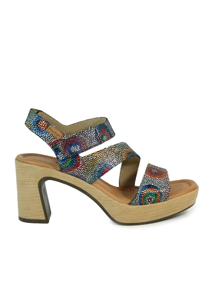 SANDALIAS MULICOLOR DE TACÓN PARA MUJER PENELOPE 6472