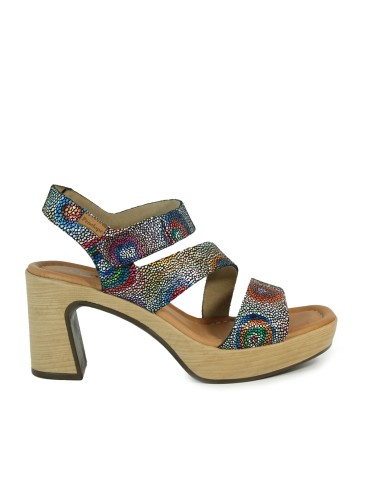 SANDALIAS MULICOLOR DE TACÓN PARA MUJER PENELOPE 6472