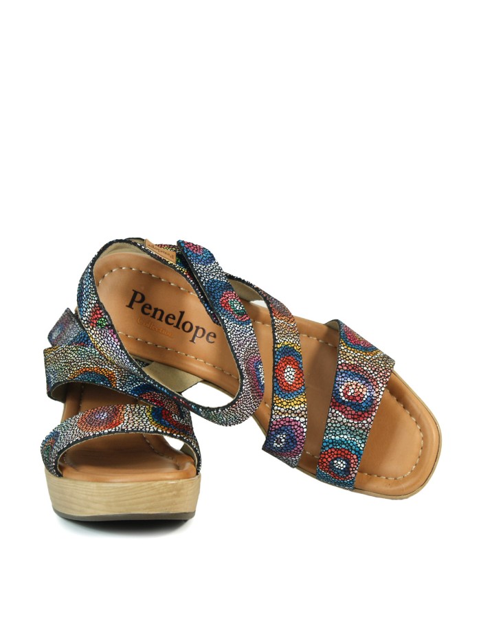 SANDALIAS MULICOLOR DE TACÓN PARA MUJER PENELOPE 6472