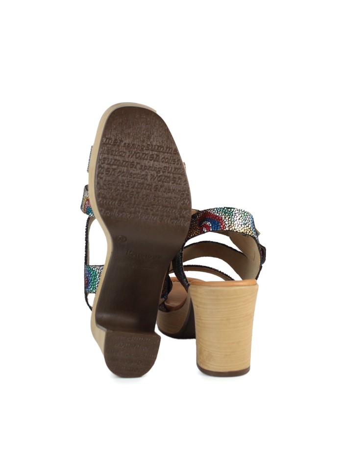 SANDALIAS MULICOLOR DE TACÓN PARA MUJER PENELOPE 6472