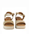 SANDALIAS CÓMODAS ESTILO BOHO CHIC PARA MUJER EN PIEL SERRAJE PENELOPE 6461 CAMEL
