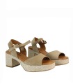 SANDALIAS CÓMODAS ESTILO BOHO CHIC PARA MUJER EN PIEL SERRAJE PENELOPE 6461 CAMEL