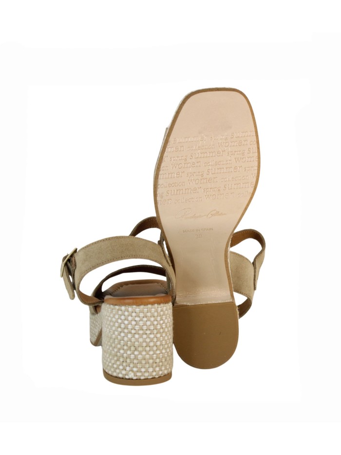 SANDALIAS CÓMODAS ESTILO BOHO CHIC PARA MUJER EN PIEL SERRAJE PENELOPE 6461 CAMEL