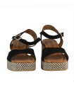 SANDALIAS BOHO CHIC DE PIEL SERRAJE NEGRO PARA MUJER PENELOPE 6461