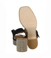 SANDALIAS BOHO CHIC DE PIEL SERRAJE NEGRO PARA MUJER PENELOPE 6461