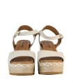 SANDALIAS DE PIEL CON CUÑA DE YUTE PARA MUJER PENELOPE 6523 BEIGE