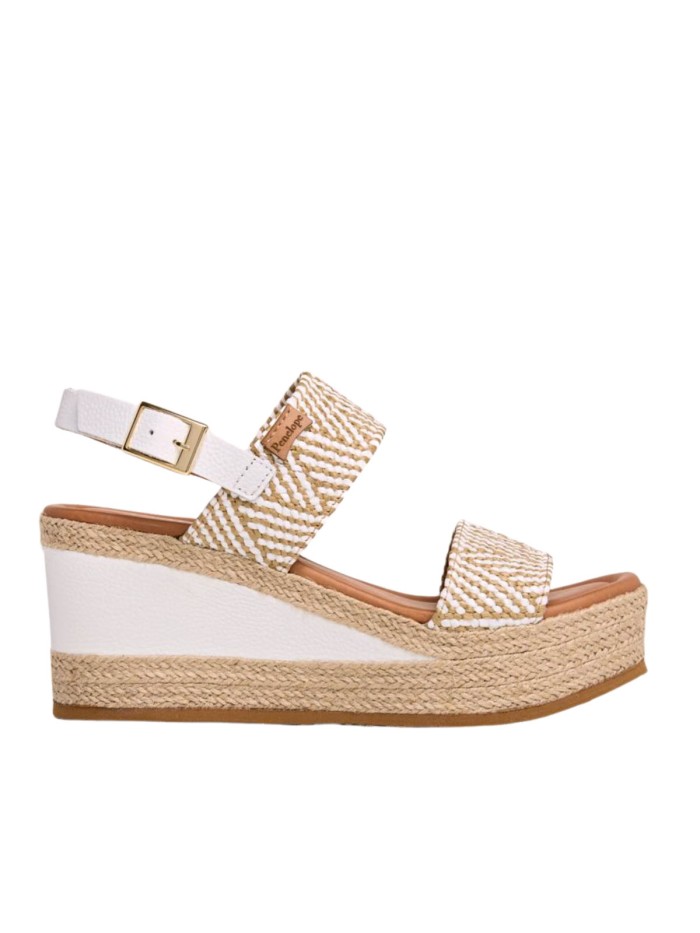 SANDALIAS DE RAFIA CON TACÓN PENELOPE 6336 MULTICOLOR