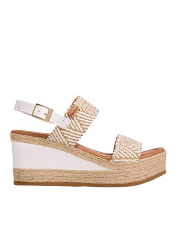 SANDALIAS DE RAFIA CON TACÓN PENELOPE 6336 MULTICOLOR