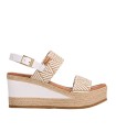 SANDALIAS DE RAFIA CON TACÓN PENELOPE 6336 MULTICOLOR