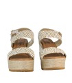 SANDALIAS DE RAFIA CON TACÓN PENELOPE 6336 MULTICOLOR