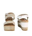 SANDALIAS DE RAFIA CON TACÓN PENELOPE 6336 MULTICOLOR