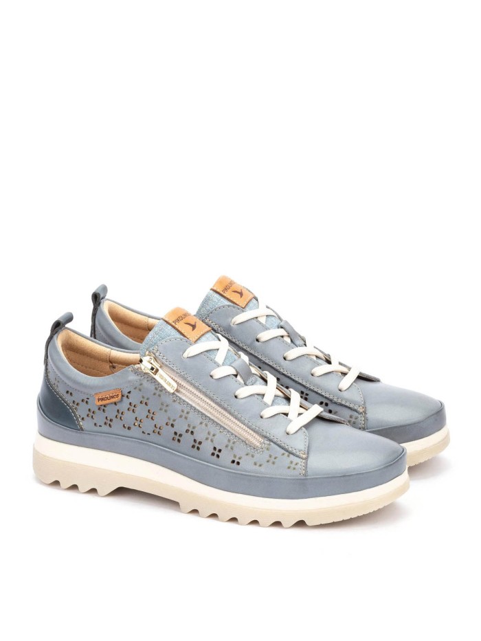 ZAPATOS DE MUJER CORDONES Y CREMALLERA VIGO W3W-6841C1 DENIM