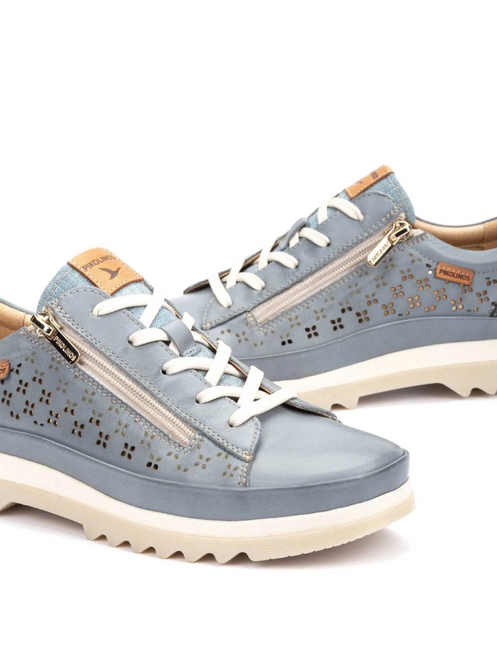 ZAPATOS DE MUJER CORDONES Y CREMALLERA VIGO W3W-6841C1 DENIM