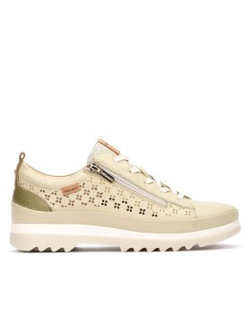 ZAPATO DEPORTIVO CON CORDONES Y CREMALLERA PIKOLINOS VIGO VIGO W3W-6841C1 BEIGE