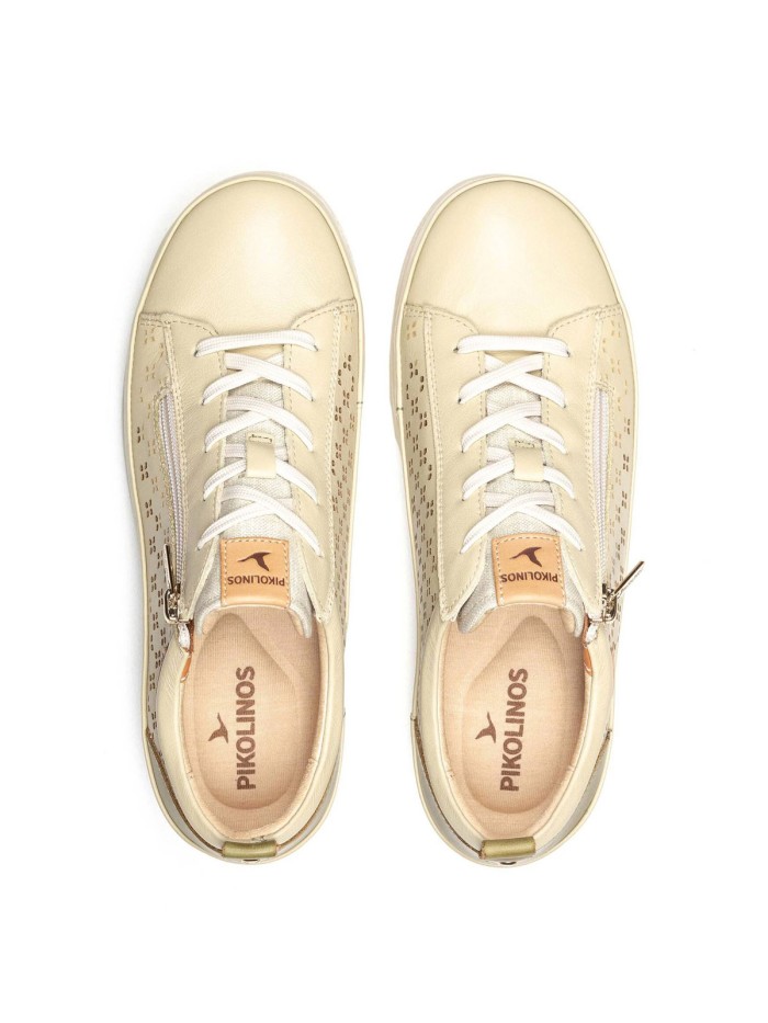 ZAPATO DEPORTIVO CON CORDONES Y CREMALLERA PIKOLINOS VIGO VIGO W3W-6841C1 BEIGE