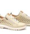 ZAPATO DEPORTIVO CON CORDONES Y CREMALLERA PIKOLINOS VIGO VIGO W3W-6841C1 BEIGE