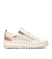 ZAPATOS DE MUJER CORDONES Y CREMALLERA VIGO W3W-6841C1 BEIGE