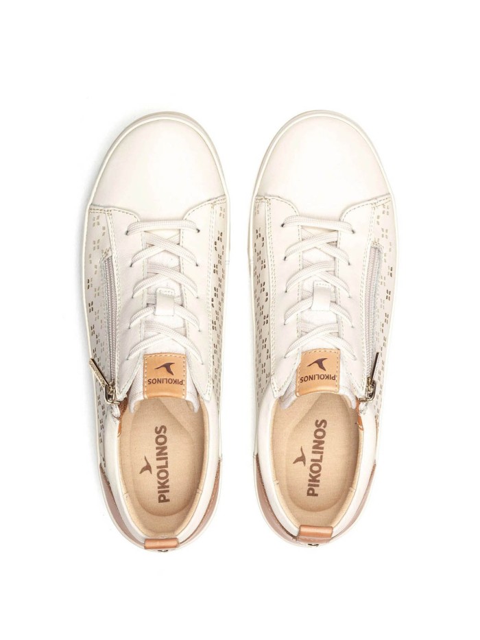 ZAPATOS DE MUJER CORDONES Y CREMALLERA VIGO W3W-6841C1 BEIGE