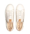 ZAPATOS DE MUJER CORDONES Y CREMALLERA VIGO W3W-6841C1 BEIGE