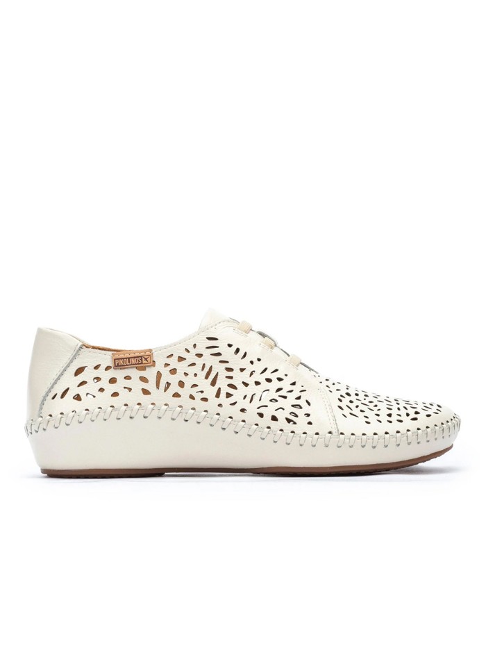 ZAPATO CALADO CON ELÁSTICOS PARA MUJER PIKOLINOS P. VALLARTA 655-4783 BEIGE