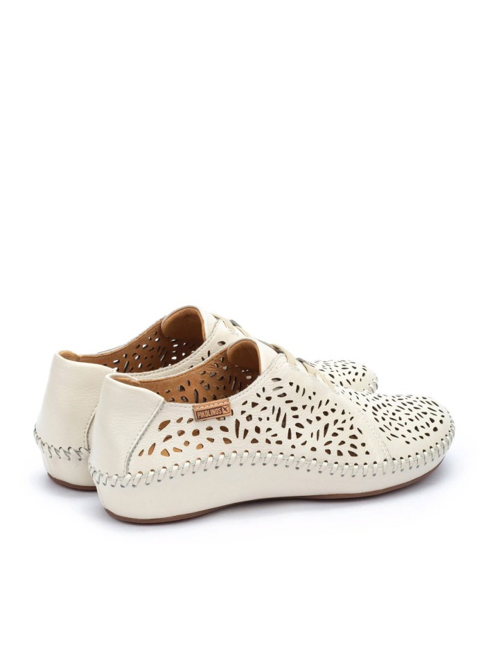 ZAPATO CALADO CON ELÁSTICOS PARA MUJER PIKOLINOS P. VALLARTA 655-4783 BEIGE